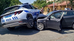 Nazilli’de polis aracı ile otomobil çarpıştı: 2 yaralı