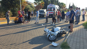 Nazilli'de motosikletler çarpıştı: 2 ağır yaralı