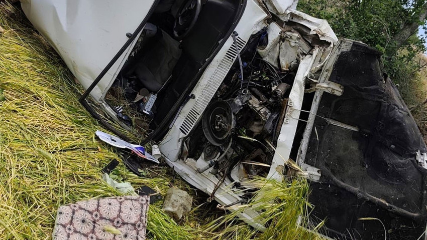 Yozgat’ta takla atan otomobilde 2 kişi yaralandı