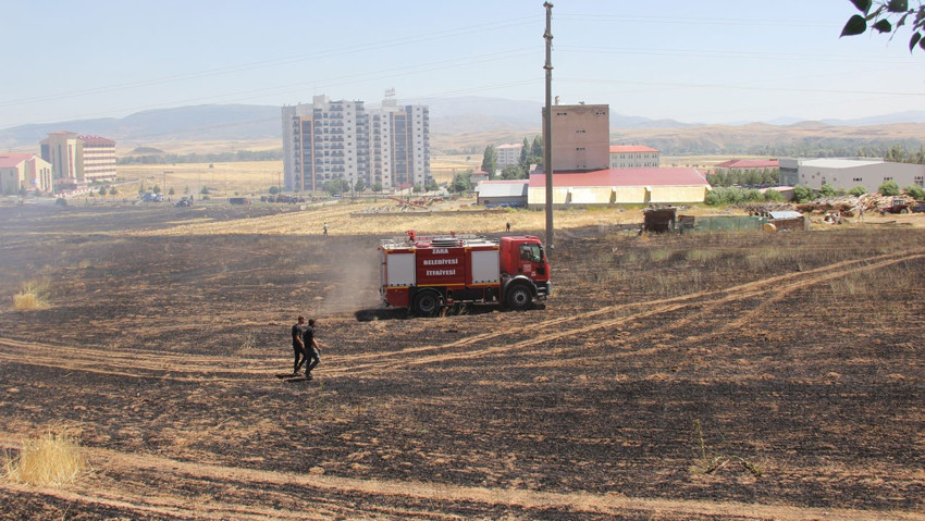 Buğday tarlasında yangın çıktı, dumanlar trafik kazasına neden oldu: 1 yaralı