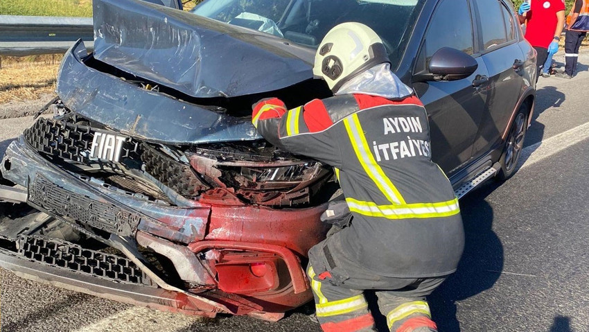 Aydın'da trafik kazası: 2 yaralı