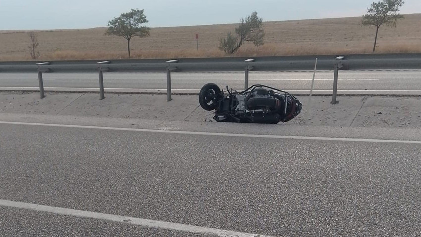 Kulu'da motosiklet devrildi: 1 yaralı