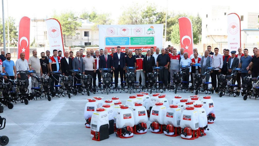 Adıyaman’da çiftçilere tarım alet ve ekipmanı desteği